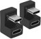 USB C 180 Grad Abgewinkelter Adapte(2 Stück) r, U Form USB C 3.1 Stecker zu Buchse Adapter, Typ C Abgewinkelter Adapter Datenübertragungsstecker Kompatibel für Samsung, MacBook und mehr