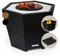 blumfeldt Braciere da Giardino, Bracere da Esterno Legna Esagonale, Braciere con Supporto, Braciere da Esterno Resistente alle Intemperie in Acciaio, Copertura Barbecue, per Campeggio e Terrazzo