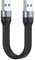 CY 10Gbps USB 3.1 Type A Male to USB3.0 Type A Male Extension Flat Slim FPC Data Cable 13cm for Laptop Desktop