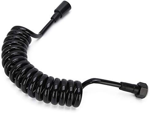 AYNEFY Sprayer Spring Handheld Bidetschlauch Zubehör, 2 M Kupferkappe Bidet Brauseschlauch Flexibles Einziehbares Spring Brauseschlauch Zubehör für die Persönliche Hygiene