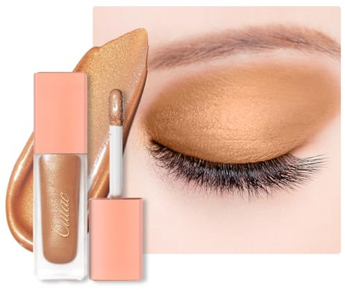 Oulac Matte Bronze Lidschatten Flüssiger Lidschatten Liquid eyeshadow-Lidschatten Base&Liquid Bronze Duo| Mischbar Geschmeidiges Augen-Make-up, Knitterresistent, Vegan, Cruelty-Free SA01