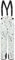 BenBoy Damen Skihose Schneehose Wasserdicht Warm Gefüttert Abnehmbaren Softshellhose Hosenträgerhose mit Verstellbarer Latzhose Outdoorhose Winddicht Snowboardhose Winter HXK7441W-White-M