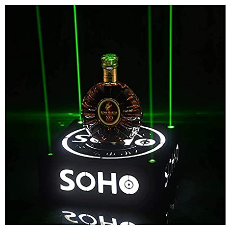 TOYOCC Présentoir de Bouteilles d'alcool de Bar, Porte-Bouteille Lumineux, Ktv, Porte-Bouteille Lumineux | Affichage éclairé par LED de Bouteille d'alcool avec Colo