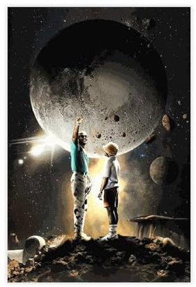 Pluto X Baby Pluto Album Cover Future Lil Uzi Vert Album Leinwand Poster Schlafzimmer Dekor Sport Landschaft Büro Zimmer Dekor Geschenk ungerahmt 40 x 60 cm