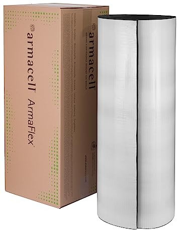 Armacell Armaflex 6mm-32mm Dämmmatten Dämmung Isolierung Kautschuk (Selbstklebend, 19mm - 50cm x 1m)