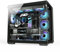 GAMEPOWER Warcry Prism Mid-Tower Airflow Panoramic PC Case, Glass Panels, Cable Management, Airflow Panels, Includes 1 x 120mm Fans, Black