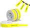 NIIMBOT 3 Roll Cable Lable Maker Tape 0.49 x 4.29 (12.5×109mm) Printer Sticker Paper with Self-Adhesive for D11/D110/D101 Label Maker (Yellow)