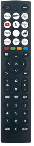 VINABTY EN2R36 Telecomando di ricambio compatibile con HISENSE Smart TV 40A4K 32A4K 40A5KQ 32A5KQ