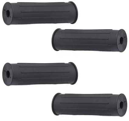 4 Stück Schubkarrengriffe, 32 mm Schubkarren Universal Griffe, rutschfest Ersatzgriffe, Ersatzgriffe für Sackkarre Schubkarre, Kunststoff Karrengriff, für Fahrrad, Rollstuhl, Motorrad