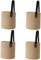 Amosfun 4 Stück Aufbewahrungskorb aus Baumwollseil Korb für Decken Bauernkorb kitchen storage basket Küchenaufbewahrungskorb Dekor schmücken Blumenampel für zu Hause Korb für Zuhause Leder