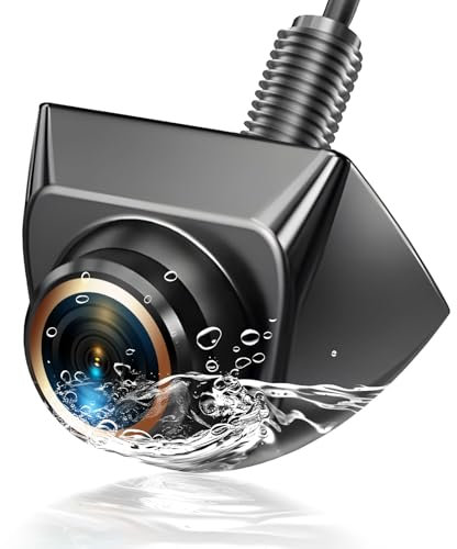 Reversing Camera AHD 1080P/720P/NTSC/PAL 360° Rotatable Front/Rear View, 12-24V Car Universal Rear Parking Camera for Van Truck RV SUV, Super Night Vision 170° Wide Angle