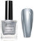 DMQ Chrome Nail Polish, Silver Metallic Nail Varnish, Mirror Holographic Nail Art Polish Gel - Quick Drying Painting Metal Nail Gel for Women Home DIY Nail Art - No Need UV Lamp