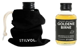 100ml Schnäpse und Liköre von STILVOL. — Kleine Geschenke für Männer und Frauen (Frucht-Williams Goldene Birne)