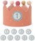 URAQT Geburtstagskrone Kinder, Geburtstagskrone Stoff, Geburtstag Kinderkrone, Krone Geburtstag für Jungs Mädchen mit Happy Birthday Spruchband und Auswechselbaren Zahlen von 1-9 (Dots - Rosa)