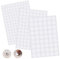 MIMIROOM Kit D'Autocollants pour Trous de Vis, 12mm/15mm/21mm PVC Cache Vis Blanc, Caches-Vis Autocollants pour Meubles, Tables de Bureau, Armoires, Tiroirs (290PCS)