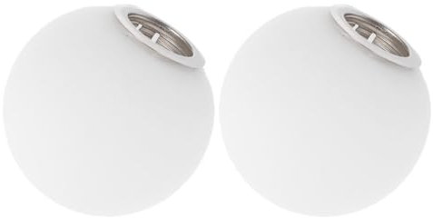 Amosfun 2 Stücke Beleuchtung Glaskugel Schatten G9 Moderne Lampenschirm Glas Ball Lampenschirm Abdeckung Zubehör Für Anhänger Wandleuchten Weiß 60mm