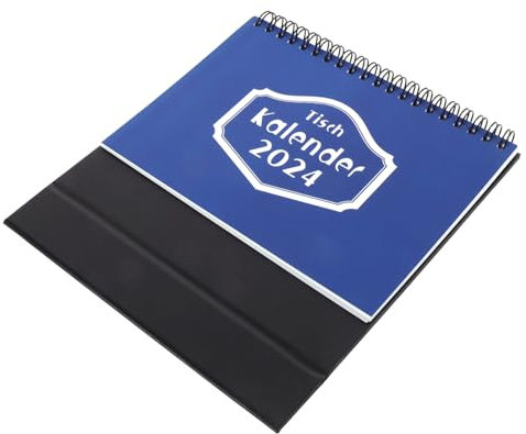 VILLFUL Tischkalender Ornamente, Lehrer Tischkalender, Täglicher Gebrauch, Stehender Tischkalender, Dekorativer Stehender Kalender, Kleiner Tischkalender, Schreibtisch Tageskalender