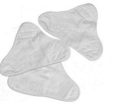 Tmodd Nouvel ensemble de tampons Serpillière en microfibre lavables pour H20 H2O X5 (lot de 3)