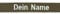 Wolfszeit Namensschild OHNE KLETT - Bestickt mit eigenem Namen/Text - diverse Farben möglich (120mm) - personalisiert