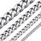 ChainsHouse Panzerkette für Herren Halskette Edelstahl Kette ohne Anhänger für Damen Kette Edelstahl Herren Halskette 9mm Kubanische Kette 46cm Gliederkette Männer Halsreif Halsschmuck für Sohn