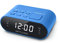MUSE M-10 BL Radiowecker mit LED-Display, Zwei Weckzeiten, dimmbar, digitaler UKW-Tuner, 20 Senderspeicher, blau