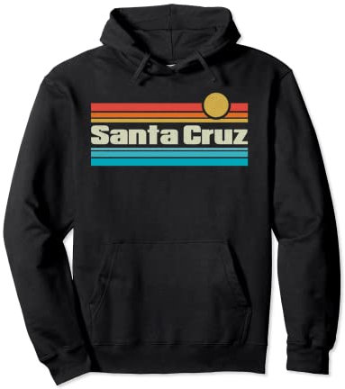70er 80er CA Retro Retro Sunset Santa Cruz Pullover Hoodie