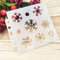 Schneeflocke DIY Aushöhlen Design PET Kunststoff Schablone, perfekt geeignet für Textilgestaltung, Wandgestaltung, Fenster, Papier, Scrapbooking, Kinder Basteln, 13x14cm/5.12x5.51in