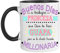 FUNNY CUP Taza Buenos Días Princesa Que Dios te Hizo Guapa Pero se le olvidó hacerte millonaria (Negro)