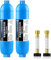 Lifefilter Filtro dell'acqua in linea con protezione per tubo flessibile, certificato NSF, riduce cloro, cattivo gusto, odore per camper e marine, filtro per lavaggio, confezione da 2