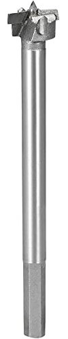 sourcing map Holzarbeit Werkzeug Forstner Bohrer Lochsäge Hartmetalllegierter Stahl Spitze Sechskantschaft für Sperrholz Holz 19mm Dmr.