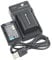 DSTE NP-FV50 Camera Battery (2-pack) and Charger Compatible with Sony HDR-CX380,HDR-CX430V,HDR-CX900,HDR-CX260V,HDR-CX580V,HDR-CX760V,HDR-PJ200