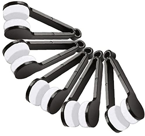 PiniceCore 5 Stücke Multifunktionale Brille Reinigung Reiben Zwei Seitenbrillen Pinsel Mikrofaserbrillen Reiniger Haushaltsgläser Reinigungswerkzeuge