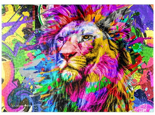 MyPuzzle Fantastic Lion - Premium 1000 Teile Puzzle - MyPuzzle Sonderkollektion von ilsespiel