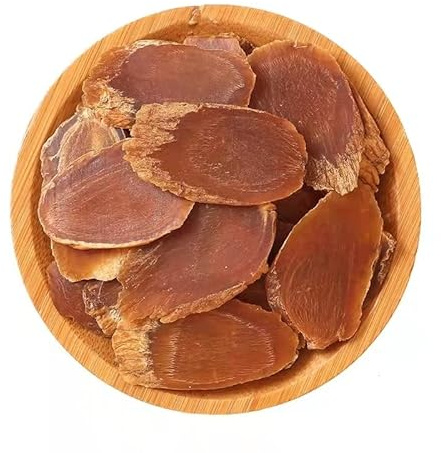 JQ Roter Ginseng Wurzel, getrocknet & geschnitten, 100g, 6 Jahre | Panax Ginsengwurzel, Scheiben 1-2cm · Naturbelassen ohne Zusätze · Asiatische Kräuter für Aufguss & Wohlbefinden · Vegan