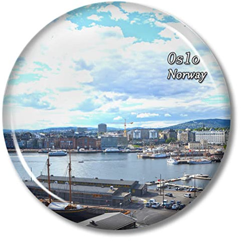 Norwegen Oslo Magnet Kühlschrankaufkleber 2,28 Zoll