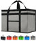 NZ home Durable XXL PRO Insulated Cooler Bag and Food Warmer for Delivery & Grocery Shopping with Zippered Top, Gray Commercial Grade (1 Pack)