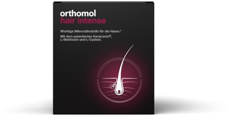 Orthomol Hair Intense - Mikronährstoffe für schönes Haar - mit Biotin, Kupfer und Zink, 180 St. Tagesportionen