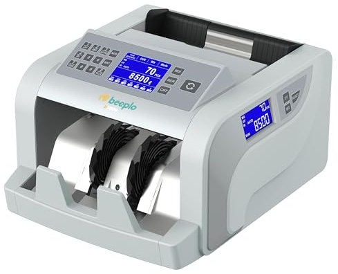 beeplo b5000 | Contadora Totalizadora de Billetes EUR | 5 Sistemas de Detección Automática | Precisión Total | Garantía 4 Años
