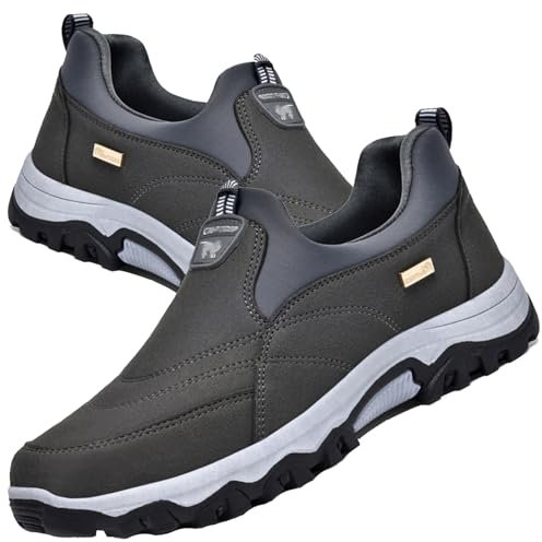 Aocase Chaussures Orthopédiques Pied Large Homme Homme Chaussures de Randonnée Basses Tennis Respirant Légères et Confortables de la Mode de Marche,Gris,44/270mm