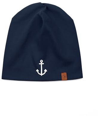 SCHIETWETTER Accessoire Kinder Beanie Anker, Mütze, Übergangsmütze, elastisch, Jersey-Mütze, maritimer Stil
