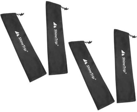 BELLIFFY 4 Stück Verschleißfeste Tasche Tragbare Angelruten Tasche Praktische Angeltasche Trekkingstock Tasche Aufbewahrungstasche Zelt Tragetasche Zeltstangen Träger Angelruten