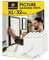 Emitever Picture Mounting Strips, Heavy Duty Adhesive Strips 32 Pairs (64 Pieces), 100mm*20mm, White - for Pictures, Frames, Mirrors, Wall Decor and Signs (XL)