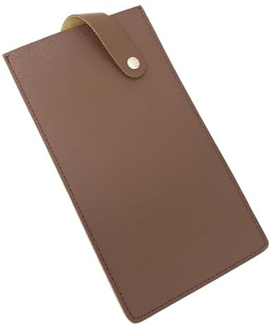 NIYATA Chef Knife Blade Guard,Leather Chef Knife Sheath,Knife Guard for Chef Knife,Cleaver Knife Cover,for Knives and Meat Cleaver,Knife Protection Accessories(Brown)