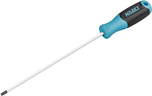 HAZET Schraubendreher 811LG-T30, Innen TORX Profil, SW T30, Rundklinge | Abtrieb Innen TORX Profil, Klinge mattverchromt, Spitze brüniert, TORX 5.52 mm, Länge l1 250 mm, Länge l2 360 mm, 15 g