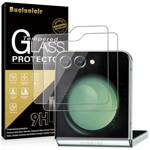 Buoluoioir Pellicola GLASS FILM Compatibile per Samsung Galaxy Z Flip 5,Durezza 9H in Vetro Temperato Frontale Proteggi Schermo Display Protettiva Graffio Protezione per Galaxy Z Flip 5,2 Pezzi