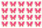 QUARKZMAN 40pz Ciondolo Farfalla, Ciondolo Placcato in Oro per Accessori Fai da Te per Telefoni Cellulari, Portachiavi, 12.8x10.5mm, Rosa Rossa