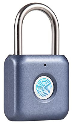 Candado de Huella Digital, Candado Inteligente Electrónico Recargable por USB para Puertas, Armarios, Bicicletas, Mochilas