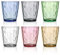 Große Trinkgläser Bunt 300 ml, 6er Set Plastik Wassergläser, Cocktailgläser, Saftgläser, Longdrinkgläser, Acrylbecher mit Kristallglas-Optik, ideal für Wasser, Saft, Eiskaffee, Softdrinks (300 ml)