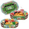 3 Stück Football Snack Stadium, Fußball Snack Stadion, Fußball Party Zubehör, Fußball Papier Serviertablett, Perfekte Geschenk für Footballfans