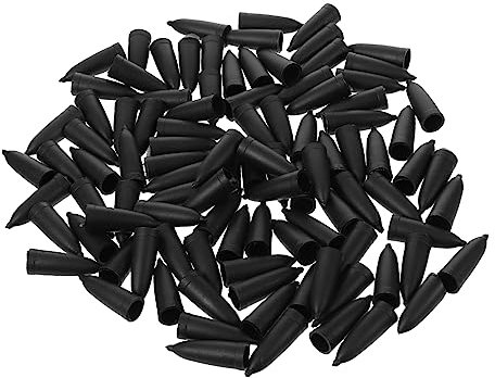 Anneome 100pcs Brush Pen Caps Brush Pen Sleeves Plastic Covers for Calligraphy